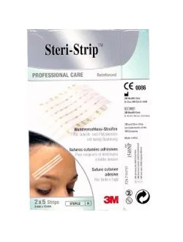 3m steri-strip cerotto per sutura striscia 3x75 mm - 10 pezzi 3m steri-strip cerotto per sutura striscia 3x75 mm - 10 pezzi