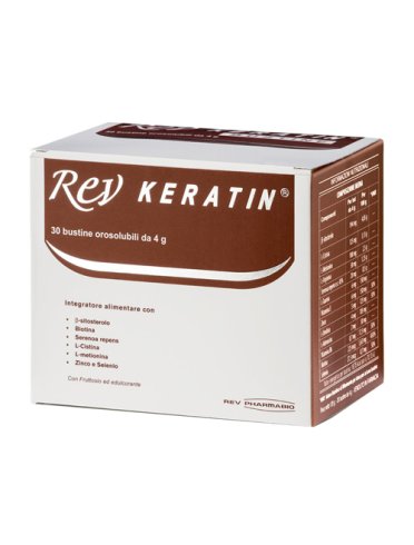 Rev keratin - integratore capelli e unghie - 30 bustine
