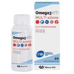 Massigen Omega 3 Viti Multiazione - Integratore per il Benessere Cardiaco - 60 Perle