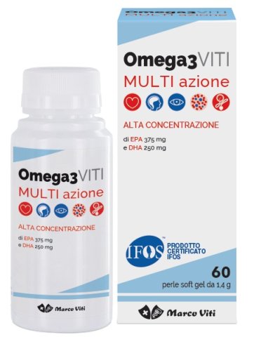 Massigen omega 3 viti multiazione - integratore per il benessere cardiaco - 60 perle