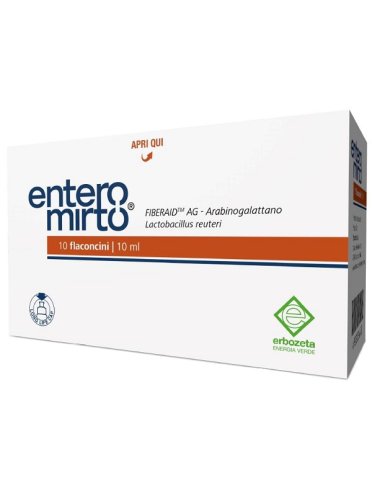 Entero mirto - integratore di fermenti lattici - 10 flaconi x 10 ml