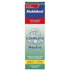 Kukident Complete Neutro - Crema Adesiva per Protesi Dentarie - 47 g