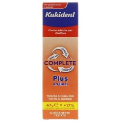 Kukident Plus Complete - Crema Adesiva per Protesi Dentarie - 47 g