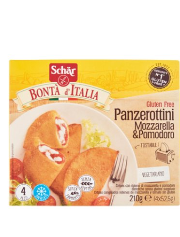 Schar surgelati panzerottini mozzarella & pomodoro bonta' d'italia 4 x 52,5 g
