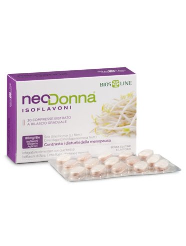 Bios line neodonna isoflavoni - integratore per la menopausa - 30 compresse
