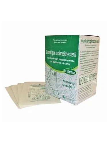 Guanto in polietilene sterile misura grande. ambidestri, omogenei, trasparenti e privi di polvere lubrificante. indicatiper uso ostetrico, ginecologico e urologico Guanto in polietilene sterile misura grande. ambidestri, omogenei, trasparenti e privi di polvere lubrificante. indicatiper uso ostetrico, ginecologico e urologico