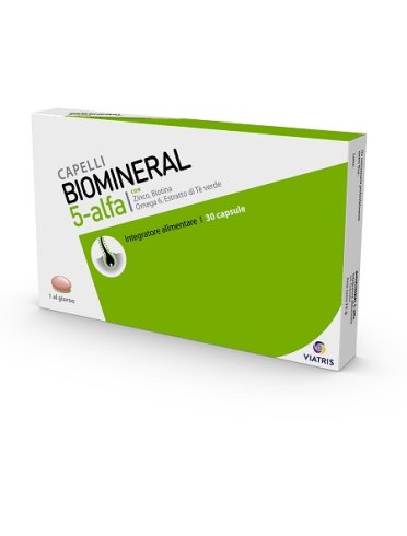 Biomineral 5-alfa - integratore capelli - 30 capsule