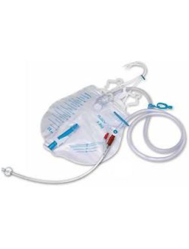 Kit per cateterismo vescicale con catetere profilcath in silicone silkomed a permanenza diametro ch16 preconnesso con sistema di drenaggio con kit di posizionamento