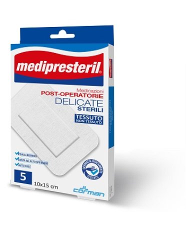 Medicazione medipresteril post operatoria delicata 10x15 4 pezzi