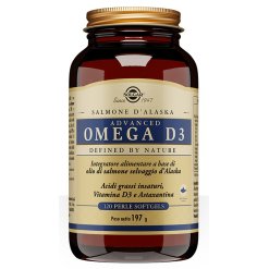 Solgar Advanced Omega D3 - Integratore di Acidi Grassi e Vitamina D3 - 120 Perle Softgels