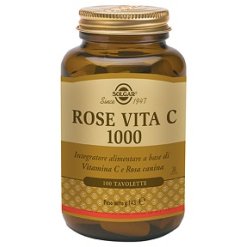 Solgar Rose Vita C 1000 - Integratore Sistema Immunitario - 100 Tavolette