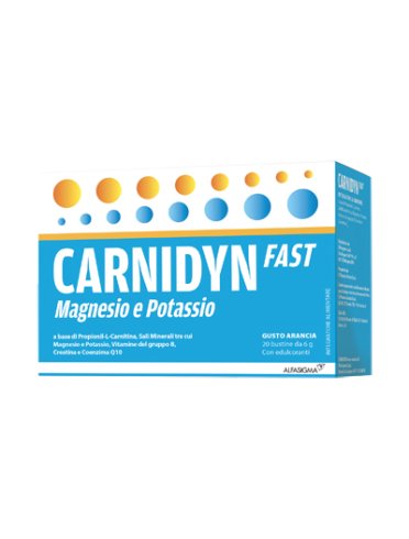 Carnidyn fast plus - integratore magnesio e potassio - 20 bustine