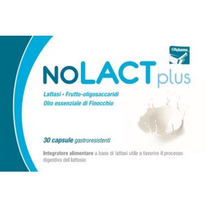 Nolact Plus Integratore per Intolleranti al Lattosio 30 Capsule
