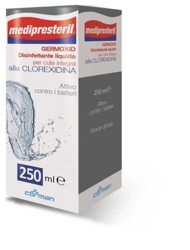 Disinfettante medipresteril germoxid liquido cute integra alla clorexidina 250 ml