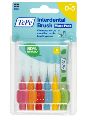 Tepe scovolini misti 6 pezzi rosa e verde Tepe scovolini misti 6 pezzi rosa e verde