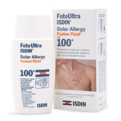 Isdin Fotoultra Solar Allergy - Fluido Solare Corpo con Protezione Molto Alta SPF 100 per le Allergie Solari - 50 ml