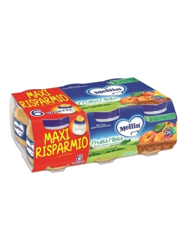 Mellin omogeneizzato frutta mista 100 g 6 pezzi Mellin omogeneizzato frutta mista 100 g 6 pezzi