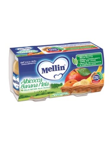 Mellin omogeneizzato albicocca banana mela 100 g 2 pezzi