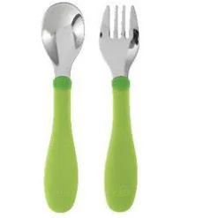 CHICCO SET POSATINE ACCIAIO 18M+