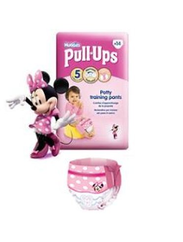 Huggies pull ups girl large 12/18 kg pacco singolo 14 pezzii