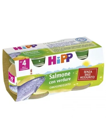 Hipp omogeneizzato salmone con verdure 2x80 g Hipp omogeneizzato salmone con verdure 2x80 g