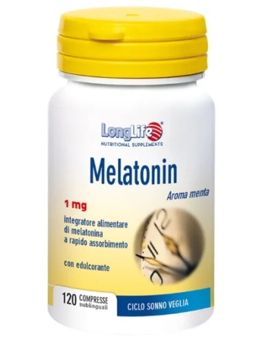 Longlife melatonin 1 mg - integratore per favorire il sonno - 120 compresse Longlife melatonin 1 mg - integratore per favorire il sonno - 120 compresse