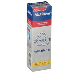 Kukident Complete - Crema Adesiva per Protesi Dentarie con Antibatterico - 47 g