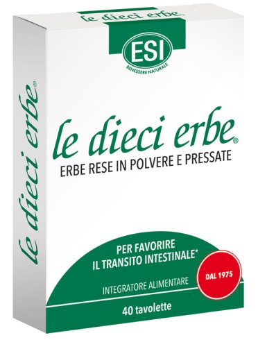 Esi le dieci erbe - integratore per la regolarità intestinale - 40 tavolette