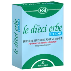 Esi le Dieci Erbe Flor - Integratore per la Regolarità Intestinale - 30 Naturcaps