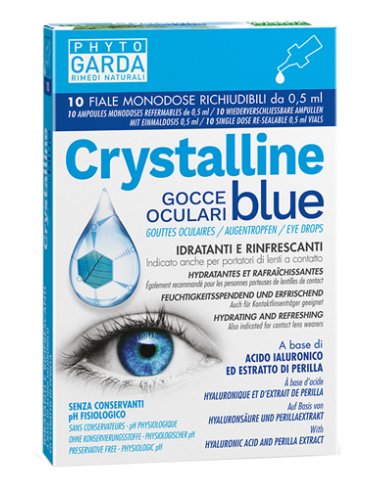 Crystalline blue - collirio idratante e rinfrescante - 10 fiale x 0.5 ml