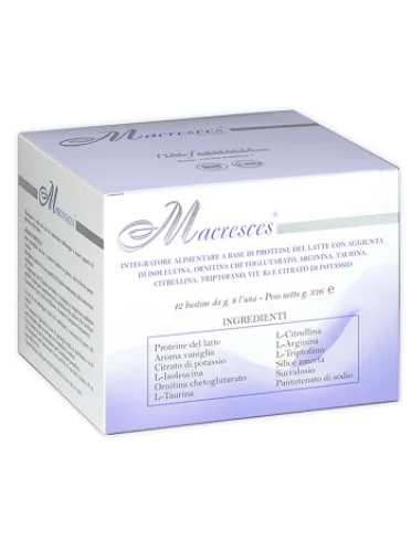 Macresces integratore proteico 42 bustine Macresces integratore proteico 42 bustine