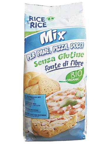 Rice&rice mix per pane/pizza/dolci 500 g senza lievito Rice&rice mix per pane/pizza/dolci 500 g senza lievito