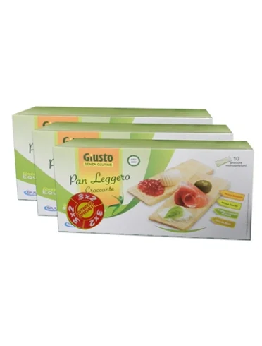 Giusto senza glutine pan leggero croccante 250 g Giusto senza glutine pan leggero croccante 250 g