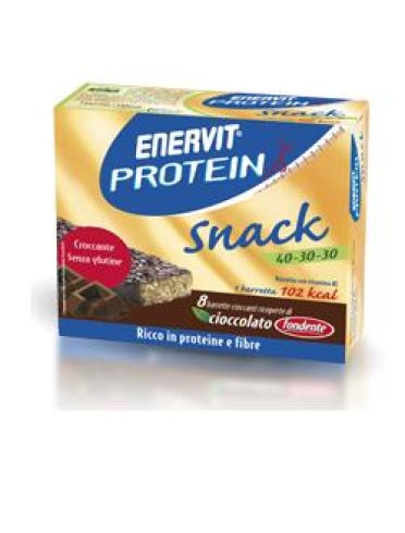 Enervit protein snack gusto cioccolato fondente con soia