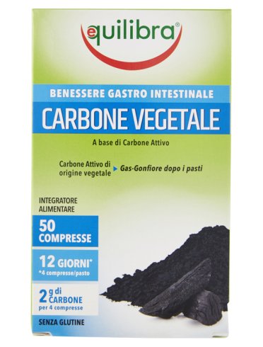 Carbone vegetale integratore digestivo 50 compresse