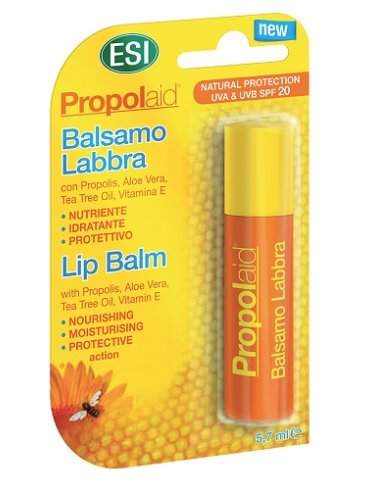 Esi propolaid - stick balsamo labbra idratante con protezione solare media spf 20