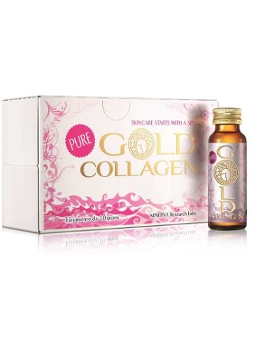 Gold collagen pure integratore benessere pelle 10 flaconi