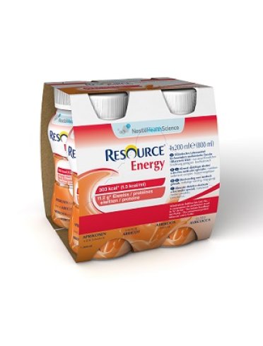 Resource energy alimenti nutrizionale albicocca 4x200 ml