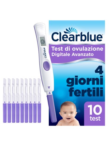 Clearblue - test di ovulazione digitale avanzato - 10 stick