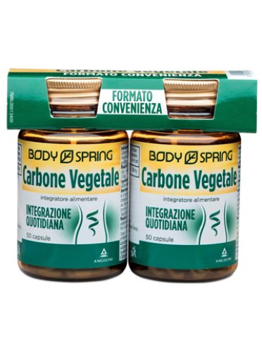 Body spring carbone vegetale - bipack 2 x 50 capsule