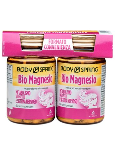 Body spring bio magnesio - integratore di magnesio - bipack 2 x 60 compresse