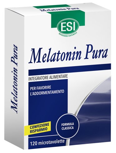 Esi melatonin pura - integratore per favorire il sonno - 120 microtavolette