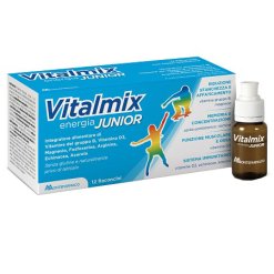 Vitalmix Energia Junior - Integratore per Stanchezza e Affaticamento - 12 Flaconcini