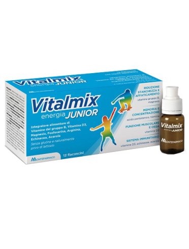 Vitalmix energia junior - integratore per stanchezza e affaticamento - 12 flaconcini