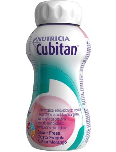 Cubitan - supplemento iperproteico gusto fragola - 4 x 200 ml