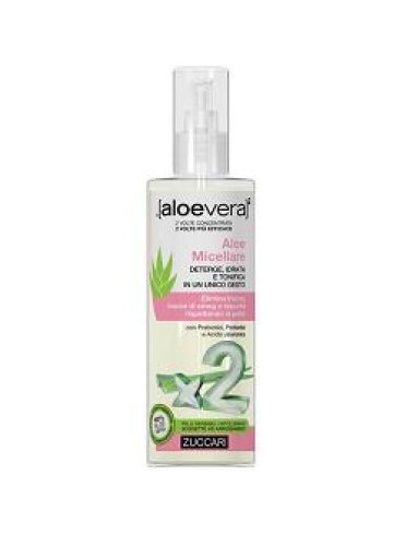 Zuccari aloevera2 - aloe micellare detergente struccante - 200 ml