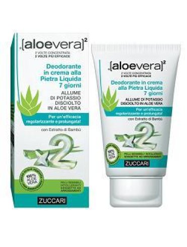 Zuccari aloevera2 deodorante in crema alla pietra liquida 7 giorni