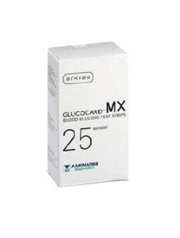 Strisce misurazione glicemia glucocard mx 25 pezzi