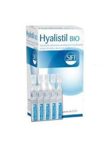 Soluzione oftalmica umettante lubrificante hyalistil bio acido ialuronico 0,2% 30 flaconcini 0,25 ml