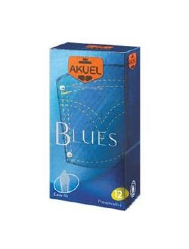 Profilattico ansell akuel manix blues b 12 pezzi